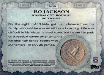 2015 Topps - Birth Year Coin and Stamp Quarter #CS-09 Bo Jackson Back