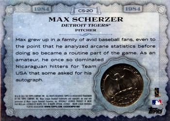 2015 Topps - Birth Year Coin and Stamp Quarter #CS-20 Max Scherzer Back