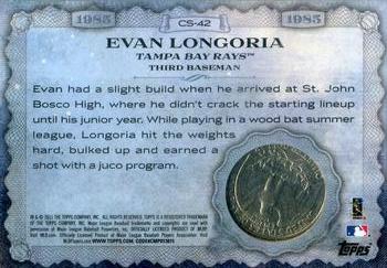 2015 Topps - Birth Year Coin and Stamp Quarter #CS-42 Evan Longoria Back