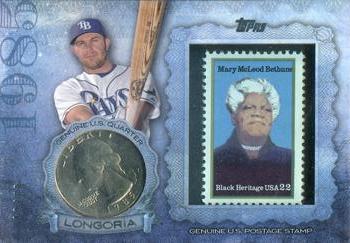 2015 Topps - Birth Year Coin and Stamp Quarter #CS-42 Evan Longoria Front