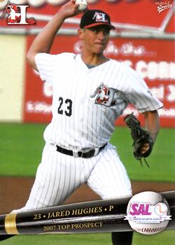 2007 MultiAd South Atlantic League Top Prospects #19 Jared Hughes Front