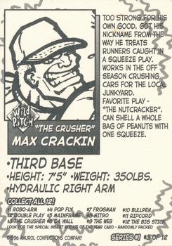 1996 Amurol Wild Pitch #3 The Crusher Back