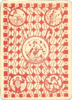 1924 WG7   Walter Mails Card Game #NNO Johnny Bassler Back