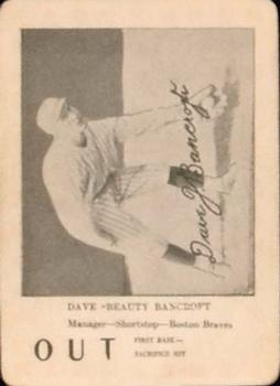 1924 WG7   Walter Mails Card Game #NNO Dave Bancroft Front
