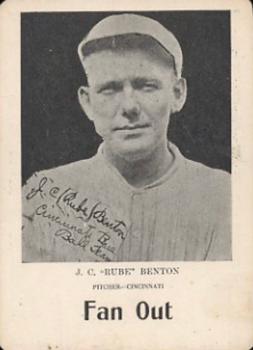 1924 WG7   Walter Mails Card Game #NNO Rube Benton Front