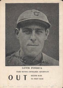 1924 WG7   Walter Mails Card Game #NNO Lew Fonseca Front