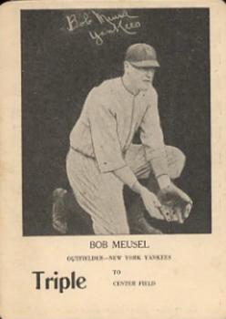 1924 WG7   Walter Mails Card Game #NNO Bob Meusel Front