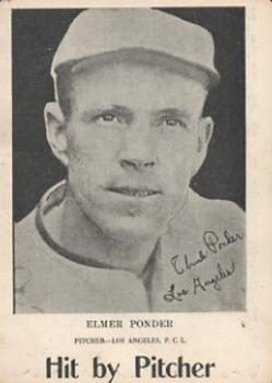 1924 WG7   Walter Mails Card Game #NNO Elmer Ponder Front