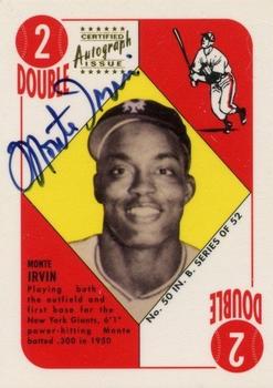 1997 Topps Stars - Autographed Rookie Reprints #6 Monte Irvin Front
