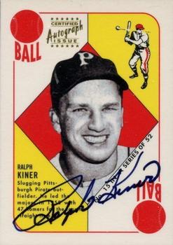 1997 Topps Stars - Autographed Rookie Reprints #8 Ralph Kiner Front