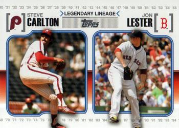 2010 Topps Update - Legendary Lineage #LL-73 Steve Carlton / Jon Lester Front