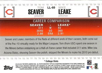 2010 Topps Update - Legendary Lineage #LL-69 Tom Seaver / Mike Leake Back