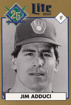 1994 Miller Brewing Milwaukee Brewers #NNO Jim Adduci Front