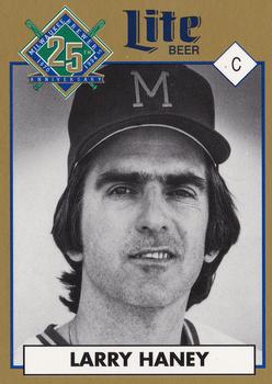 1994 Miller Brewing Milwaukee Brewers #NNO Larry Haney Front