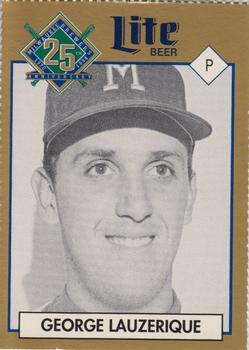 1994 Miller Brewing Milwaukee Brewers #NNO George Lauzerique Front