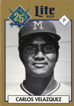 1994 Miller Brewing Milwaukee Brewers #NNO Carlos Velazquez Front