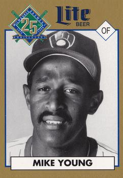 1994 Miller Brewing Milwaukee Brewers #NNO Mike Young Front