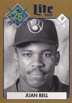 1994 Miller Brewing Milwaukee Brewers #NNO Juan Bell Front