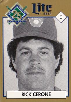 1994 Miller Brewing Milwaukee Brewers #NNO Rick Cerone Front