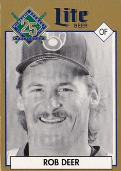 1994 Miller Brewing Milwaukee Brewers #NNO Rob Deer Front