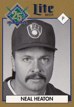 1994 Miller Brewing Milwaukee Brewers #NNO Neal Heaton Front