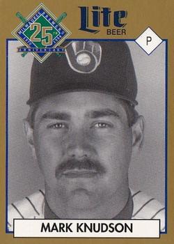 1994 Miller Brewing Milwaukee Brewers #NNO Mark Knudson Front