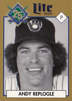 1994 Miller Brewing Milwaukee Brewers #NNO Andy Replogle Front