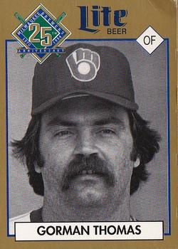 1994 Miller Brewing Milwaukee Brewers #NNO Gorman Thomas Front
