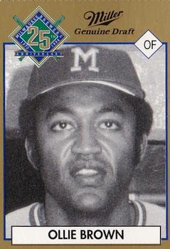 1994 Miller Brewing Milwaukee Brewers #NNO Ollie Brown Front