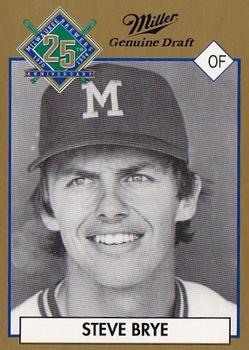 1994 Miller Brewing Milwaukee Brewers #NNO Steve Brye Front