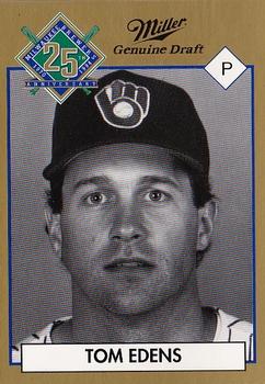 1994 Miller Brewing Milwaukee Brewers #NNO Tom Edens Front