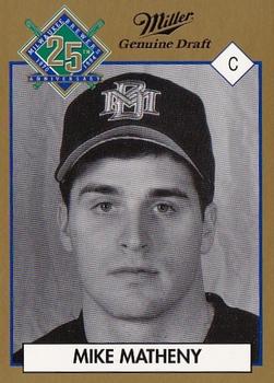 1994 Miller Brewing Milwaukee Brewers #NNO Mike Matheny Front