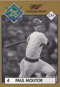 1994 Miller Brewing Milwaukee Brewers #NNO Paul Molitor Front