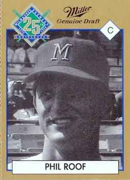 1994 Miller Brewing Milwaukee Brewers #NNO Phil Roof Front