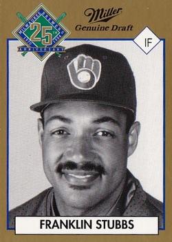 1994 Miller Brewing Milwaukee Brewers #NNO Franklin Stubbs Front