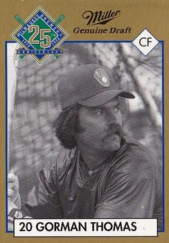 1994 Miller Brewing Milwaukee Brewers #NNO Gorman Thomas Front
