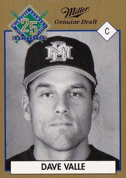 1994 Miller Brewing Milwaukee Brewers #NNO Dave Valle Front