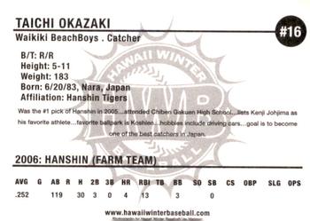 2006 HWB Waikiki BeachBoys #NNO Taichi Okazaki Back
