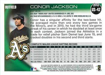 2010 Topps Update - All-Black #US-42 Conor Jackson Back