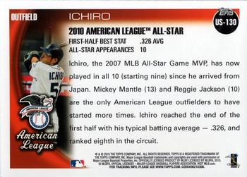 2010 Topps Update - All-Black #US-130 Ichiro Suzuki Back