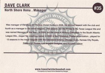 2006 HWB North Shore Honu #NNO Dave Clark Back