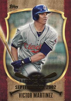 2015 Topps - First Home Run Gold (Series One) #FHR-36 Victor Martinez Front