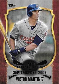 2015 Topps - First Home Run Silver (Series One) #FHR-36 Victor Martinez Front