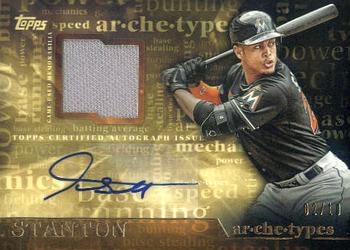 2015 Topps - Archetypes Autographs Relics #AAR-GS Giancarlo Stanton Front