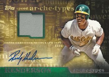 2015 Topps - Archetypes Autographs Relics #AAR-RH Rickey Henderson Front