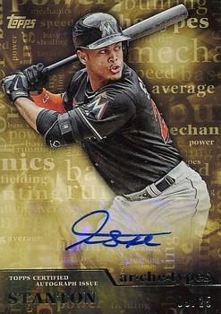 2015 Topps - Archetypes Autographs #AA-GS Giancarlo Stanton Front