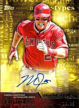 2015 Topps - Archetypes Autographs #AA-MT Mike Trout Front