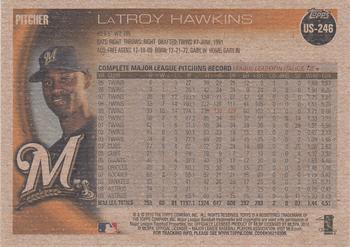 2010 Topps Update - Throwback #US-246 LaTroy Hawkins Back