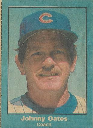 1984 Chicago Tribune Chicago Cubs #NNO Johnny Oates Front