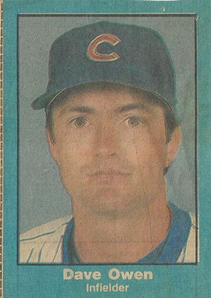 1984 Chicago Tribune Chicago Cubs #NNO Dave Owen Front